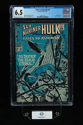 Buy Tales To Astonish #98 ~ CGC 6.5 ~ Sub-Mariner & Hulk ~ 1st Lord Seth ~MCU (1967) • 72.38£