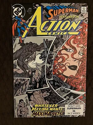 Buy Superman Featured In Action Comics #645 Sep 1989, DC 1st Printing 1st Maxima • 11.87£