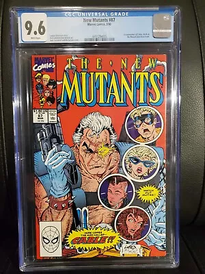Buy The New Mutants #87 CGC 9.6 White Pages 1st Appearance Cable! FIRST PRINTING • 191.88£