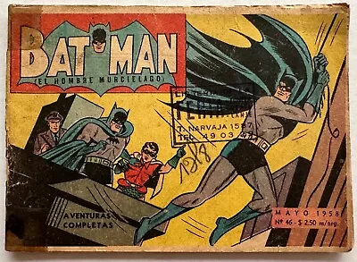 Buy Batman Vol 1 Nº 112 Spanish Batman Muchnik # 46 Argentina 1958 • 24.12£