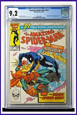 Buy Amazing Spider-Man #275 CGC Graded 9.2 Marvel April 1986 White Pages Comic Book. • 71.26£