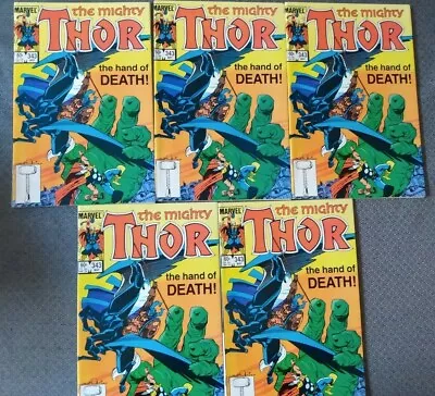 Buy X (5) The Mighty Thor #343 Marvel 1984 Comic Books • 9.61£