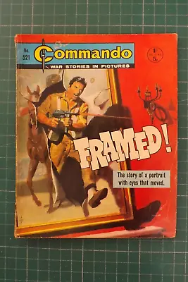 Buy COMMANDO COMIC WAR STORIES IN PICTURES No.521 FRAMED GN11 • 19.99£