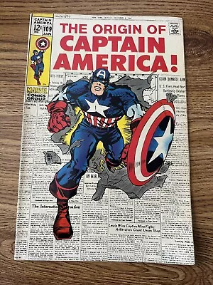Buy Captain America #109 (1968) Origin FN+ 6.5 • 101.99£