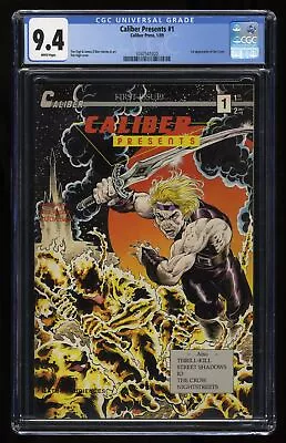 Buy Caliber Presents (1989) #1 CGC NM 9.4 White Pages 1st Appearance The Crow! • 536.82£