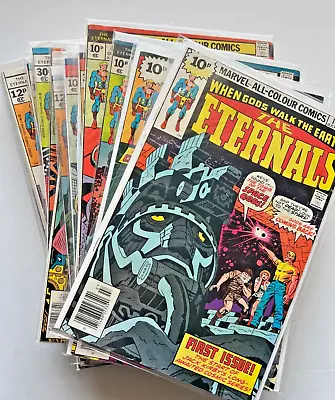 Buy =The Eternals=Vol 1 Issues 1-19 Jack Kirby Marvel Comic Bundle Mid To High Grade • 189£