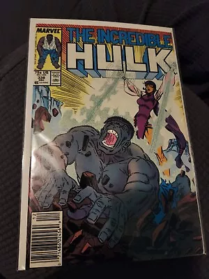 Buy The Incredible Hulk #338 1987 MARVEL COMIC BOOK 8.0 NEWSSTAND V16-15 • 11.05£