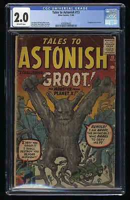 Buy Tales To Astonish #13 CGC GD 2.0 Off White 1st Groot Guardians Of The Galaxy! • 1,381.57£