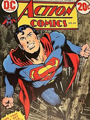 Buy Superman DC Action Comics #419 16 X20  Canvas Print Wall Art Collectible • 42.69£