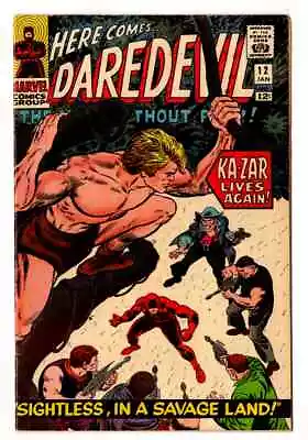 Buy Daredevil #12,  Sightless, In A Savage Land! , 1st Plunderer, 1966, BETTER GRADE • 93.92£