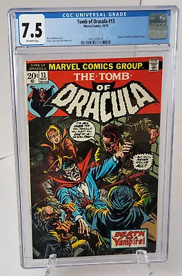 Buy Marvel Comics Tomb Of Dracula #13 CGC 7.5 Origin Of Blade • 197.47£