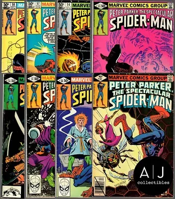 Buy Spectacular Spider-Man Lot Of 8 #37 #48 #51 #54 #55 #56 #57 #58 (Marvel) • 14.30£