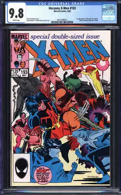 Buy X-men #193 Cgc 9.8 White Pages // Marvel Comics 1985 • 71.15£