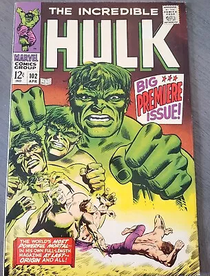 Buy Incredible Hulk #102 (1968) Origin Retold! • 235.74£