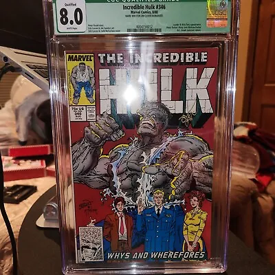 Buy Marvel Incredible Hulk #346 CGC 8.0 Comic, Plus Autograph Seen In 6th Picture • 47.81£