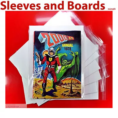 Buy 10 Annual Comic Bags ONLY (fits A4) Clear Acid-Free Size5 [more Sizes Stocked • 9.99£