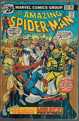Buy Amazing Spider-Man 156  1st Mirage!  MVS  Wedding Issue  Good  1976 Marvel Comic • 7.16£