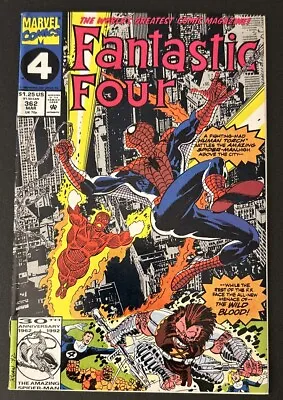 Buy Fantastic Four #362; Ryan Cover & Art; Spiderman, 1st Wild Blood; Beetlejuice Ad • 30.57£