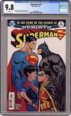 Buy Superman #10 Gleason Variant 1st Printing CGC 9.8 2017 1228042005 • 138.36£