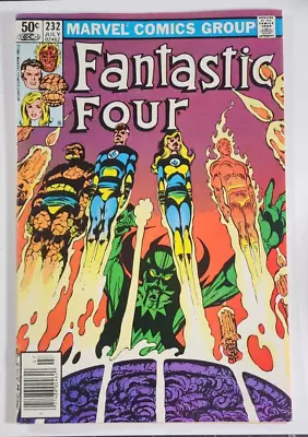 Buy FANTASTIC FOUR #232 FINE NEWSSTAND Flat Clean & Smooth Marvel 1981 • 3.16£