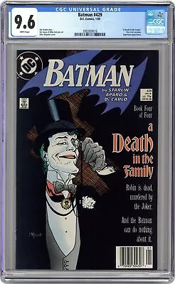 Buy Batman #429D CGC 9.6 1989 3982609016 • 67.99£