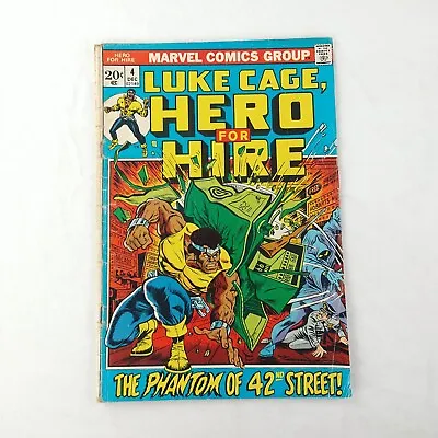 Buy Luke Cage Hero For Hire #4 Phantom Of 42nd Street (1972 Marvel Comics) • 8.02£
