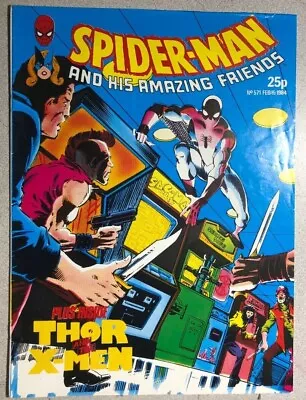 Buy SPIDER-MAN & HIS AMAZING FRIENDS #571 (1984) Marvel Comics UK Thor VG+ • 11.82£