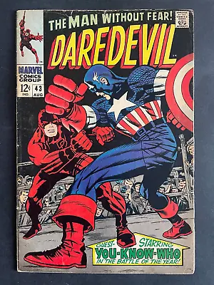 Buy Daredevil #43 - Captain America Marvel 1968 Comics • 31.16£