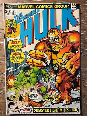Buy The Incredible Hulk #169, Very Fine, Calamity In The Clouds • 21.33£
