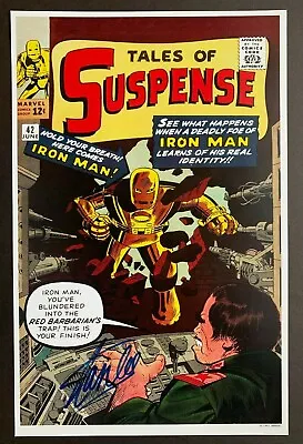 Buy TALES OF SUSPENSE #42 Cover Poster Signed By STAN LEE. Iron Man. 11x17 • 190.61£