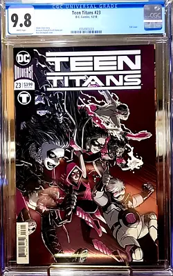 Buy Teen Titans #23 Purple Foil Variant CGC 9.8 Nick Derington Cover DC Universe 🔥 • 39.53£