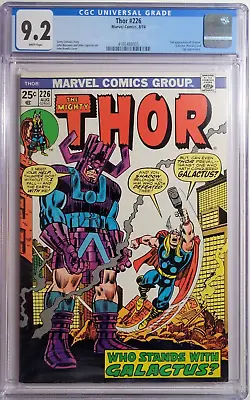 Buy 1974 Thor 226 CGC 9.2 2nd Appearance Of Firelord. Galactus Cover. • 162.01£