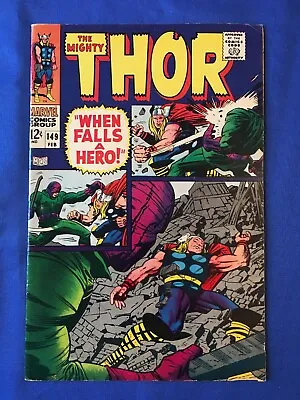 Buy The Mighty Thor #149 FN+ (6.5) ( Vol 1 1968) Origin Black Bolt & Inhumans (2) • 39£