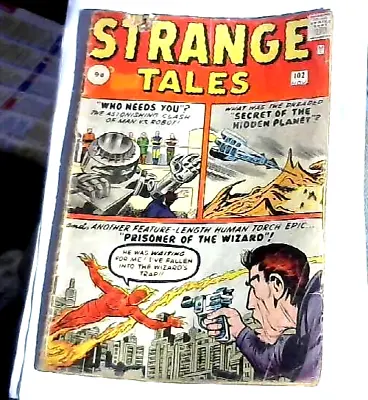 Buy STRANGE TALES #102 (1962) Marvel Comic Jack Kirby Steve Ditko 1st Wizard • 39.99£