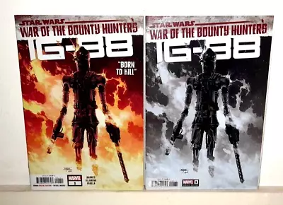 Buy Star Wars War Of The Bounty Hunters IG88 #1A,E (MARVEL COMICS 2021)1st Print • 4.99£