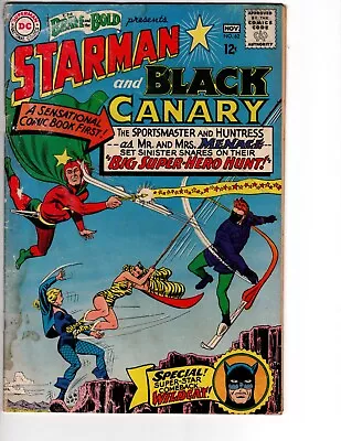 Buy Brave And The Bold #62 Comic Book DC Comics 1965  Starman & Black Canary • 18.12£