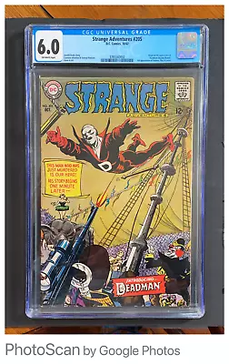 Buy Strange Adventures #205 CGC 6.0, DC Comics 1967, Origin & 1st Appearance Deadman • 438.16£