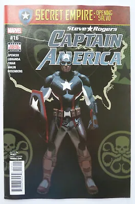 Buy Captain America: Steve Rogers #16 - 1st Printing Marvel June 2017 VF+ 8.5 • 4.45£