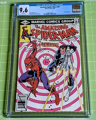 Buy Amazing Spider-Man #201 CGC 9.6/NM+ WhPgs Classic 1980 Romita Punisher Cover • 106.34£