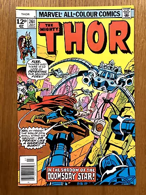 Buy MARVEL COMICS - THE MIGHTY THOR #261 - Bronze Age 1977 - CLASSIC COVER! • 1.95£