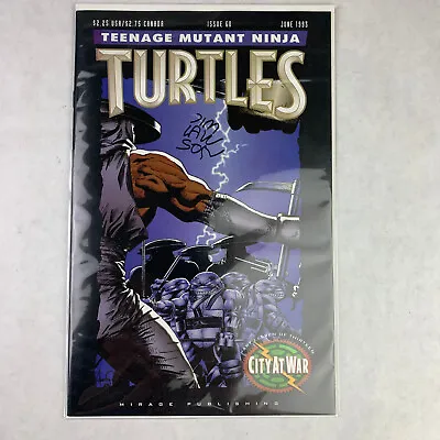 Buy Teenage Mutant Ninja Turtles TMNT Vol 1  Issue #60 CITY AT WAR Signed JIM LAWSON • 80.42£