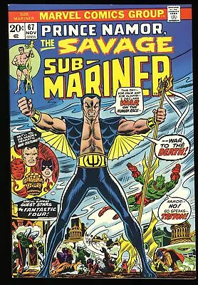 Buy Sub-Mariner #67 NM 9.4 1st New Costume! Seawinds Of Change! Fantastic Four! • 76.51£