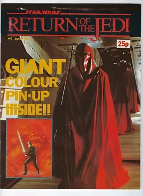 Buy STAR WARS: RETURN OF THE JEDI # 31 - Weekly With POSTER- 18 Jan 1984 - Marvel UK • 7.95£