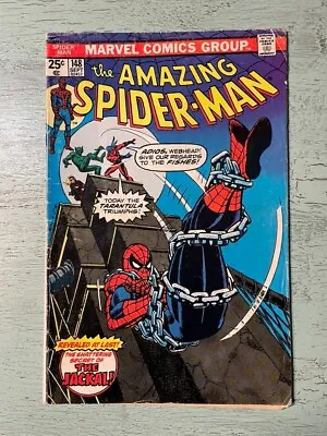 Buy 1975 AMAZING SPIDER-MAN #148. ID Of The Jackal. Gwen Clone & Tarantula Battle! • 39.46£