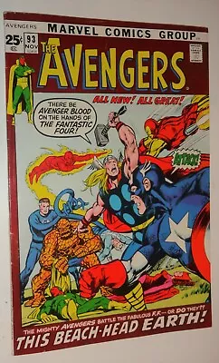 Buy Avengers #93 Neal Adams Classic 52 Page Giant Size Kree War Glossy Vf+ 8.5 Rare • 304.76£