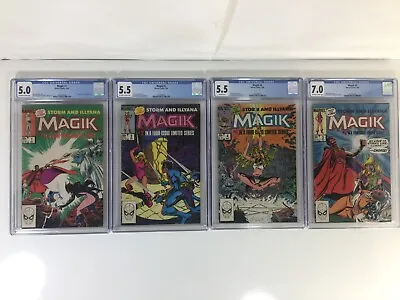 Buy MAGIK Complete Series #1 - #4 CGC Graded MARVEL 1983 STORM & ILLYANA  • 174.75£