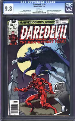 Buy Daredevil #158 Cgc 9.8 White Pages // Frank Millers Run On Daredevil Begins 1979 • 1,079.35£