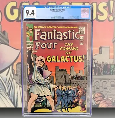 Buy Fantastic Four #48 - CGC 9.4 NM - 1st App Galactus & Silver Surfer - MCU SOON • 15,374.31£