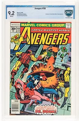 Buy AVENGERS #156 CBCS 9.2 Marvel NEWSSTAND Sub-Mariner, Dr. Doom, Attuma  Not CGC • 54.37£