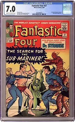 Buy Fantastic Four #27 CGC 7.0 1964 4263689025 • 364.92£
